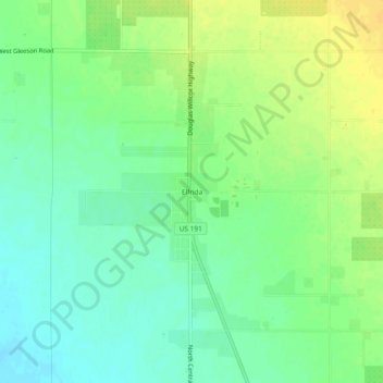 Mapa topográfico Elfrida, altitude, relevo