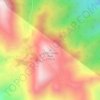 Mapa topográfico Cerro Gordo Peak, altitude, relevo