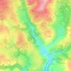 Mapa topográfico La Hire, altitude, relevo