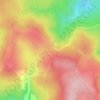 Mapa topográfico La Baraque des Bouviers, altitude, relevo