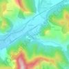 Mapa topográfico Les Savoyons, altitude, relevo