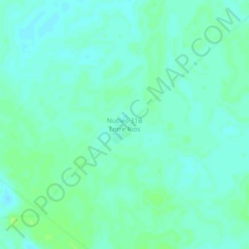 Mapa topográfico Nucleo 31B Entre Rios, altitude, relevo