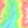 Mapa topográfico San José de Huinco, altitude, relevo