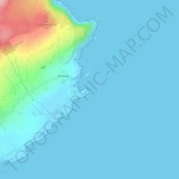Mapa topográfico Dunagree Point, altitude, relevo