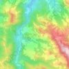 Mapa topográfico La Valle, altitude, relevo