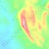Mapa topográfico Mount Bagacay, altitude, relevo