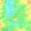 Mapa topográfico La Blinière, altitude, relevo