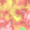Mapa topográfico Les Fonts, altitude, relevo