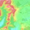Mapa topográfico Le Morthomme, altitude, relevo