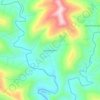 Mapa topográfico Linha Sargento, altitude, relevo