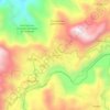 Mapa topográfico Huahuaxtla, altitude, relevo