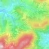 Mapa topográfico La Guillotière, altitude, relevo