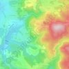 Mapa topográfico Gourgoux, altitude, relevo