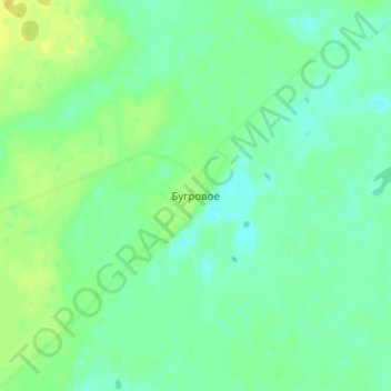 Mapa topográfico Бугровое, altitude, relevo