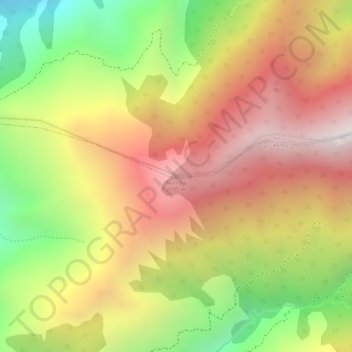 Mapa topográfico Numba, altitude, relevo