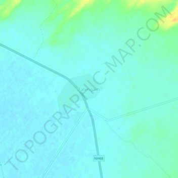 Mapa topográfico Fatehgarh, altitude, relevo
