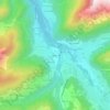 Mapa topográfico Le Déjeuner, altitude, relevo