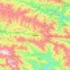 Mapa topográfico Lüchun, altitude, relevo