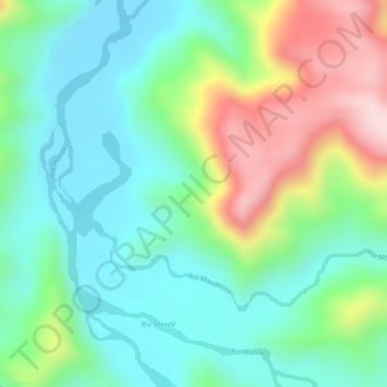 Mapa topográfico Mande, altitude, relevo