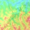 Mapa topográfico Akouté, altitude, relevo