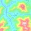 Mapa topográfico Santorum, altitude, relevo