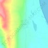 Mapa topográfico Naunde, altitude, relevo