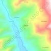 Mapa topográfico Cumbala, altitude, relevo