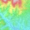 Mapa topográfico Les Chappes, altitude, relevo
