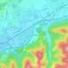 Mapa topográfico Pötschach, altitude, relevo