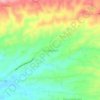 Mapa topográfico Pengadegan, altitude, relevo