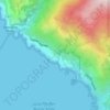 Mapa topográfico Julia Pfieffer Burns Vista Point, altitude, relevo