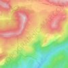 Mapa topográfico L'Estachon, altitude, relevo