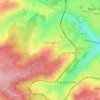 Mapa topográfico Les Sables du Moulin À Vent Ou la Route, altitude, relevo