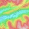 Mapa topográfico Les Quatre Sous, altitude, relevo