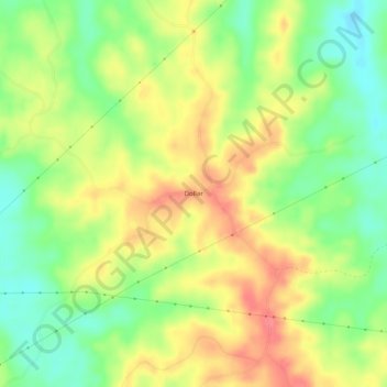 Mapa topográfico Dollar, altitude, relevo