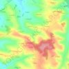 Mapa topográfico A Auriet, altitude, relevo