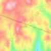 Mapa topográfico Cerro Aspero, altitude, relevo