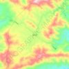 Mapa topográfico 沩山乡, altitude, relevo