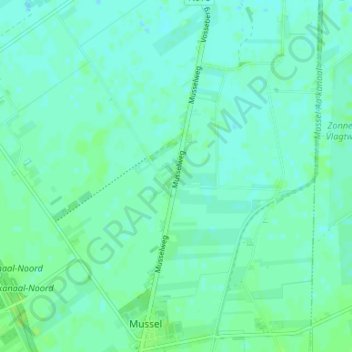 Mapa topográfico Zaadstukken, altitude, relevo