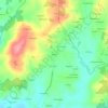 Mapa topográfico Gundín, altitude, relevo