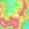Mapa topográfico L'Aubépin, altitude, relevo