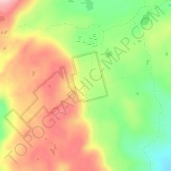 Mapa topográfico Carbonate, altitude, relevo