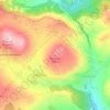 Mapa topográfico Fanhões, altitude, relevo