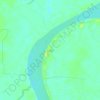 Mapa topográfico Kuap, altitude, relevo