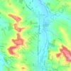 Mapa topográfico Les Frênes, altitude, relevo