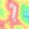 Mapa topográfico Punta La Marmora, altitude, relevo