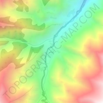 Mapa topográfico Babusar, altitude, relevo