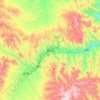 Mapa topográfico Xiahe, altitude, relevo
