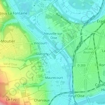 Mapa topográfico Le Quinconce, altitude, relevo