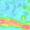 Mapa topográfico Le Pontet, altitude, relevo